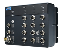 EN50155 Managed Ethernet Switch with 12GE, 24-110VDC